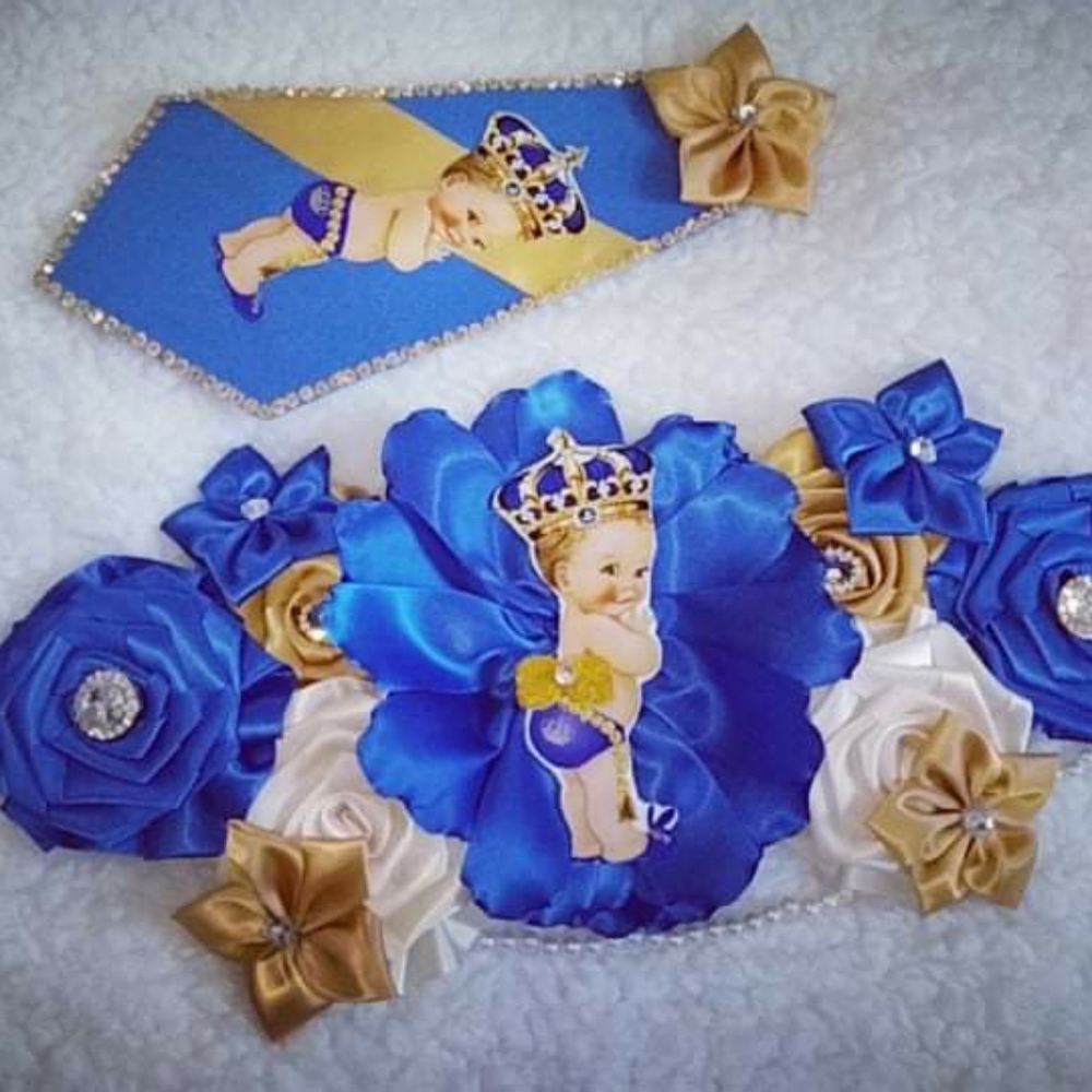 Baby king belly sash